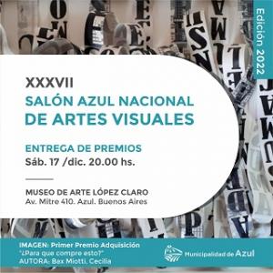 Premiación del XXXVII Salón Nacional de Artes Visuales